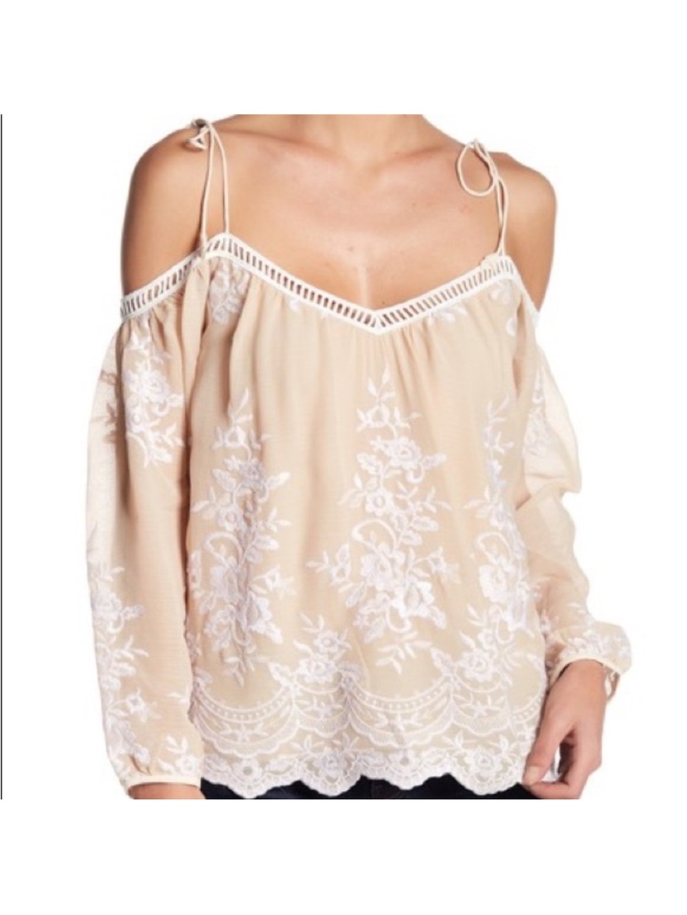 Saylor Joanna Embroidered Top Size Small Boho Festival Prairie